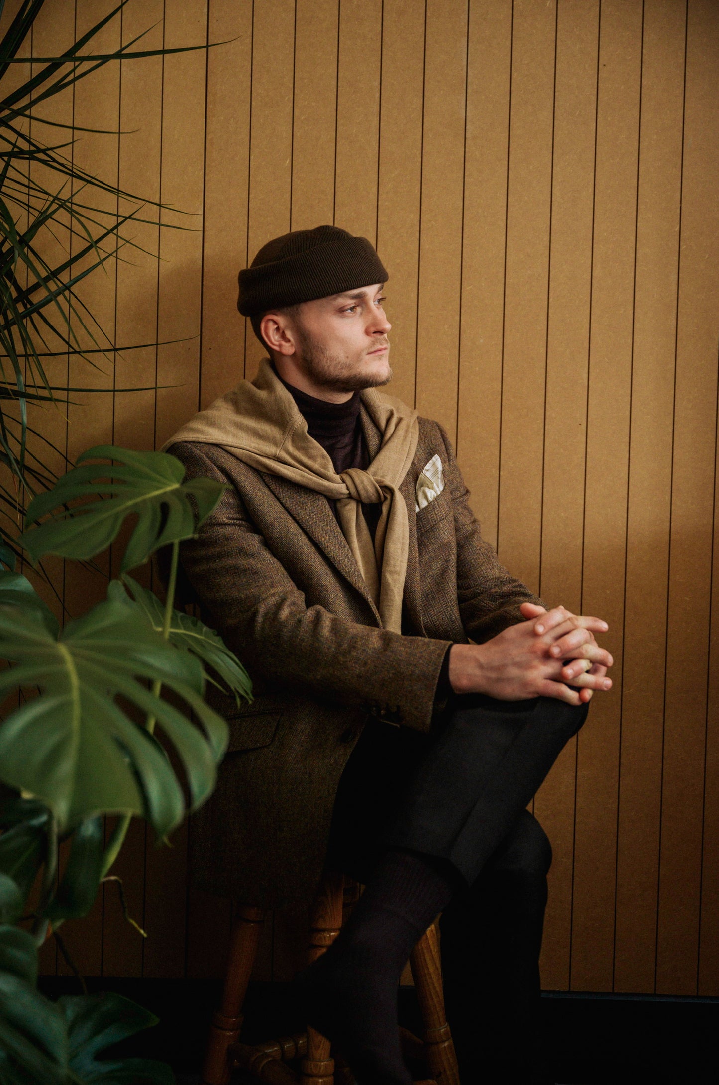 Caramel Herringbone Jacket