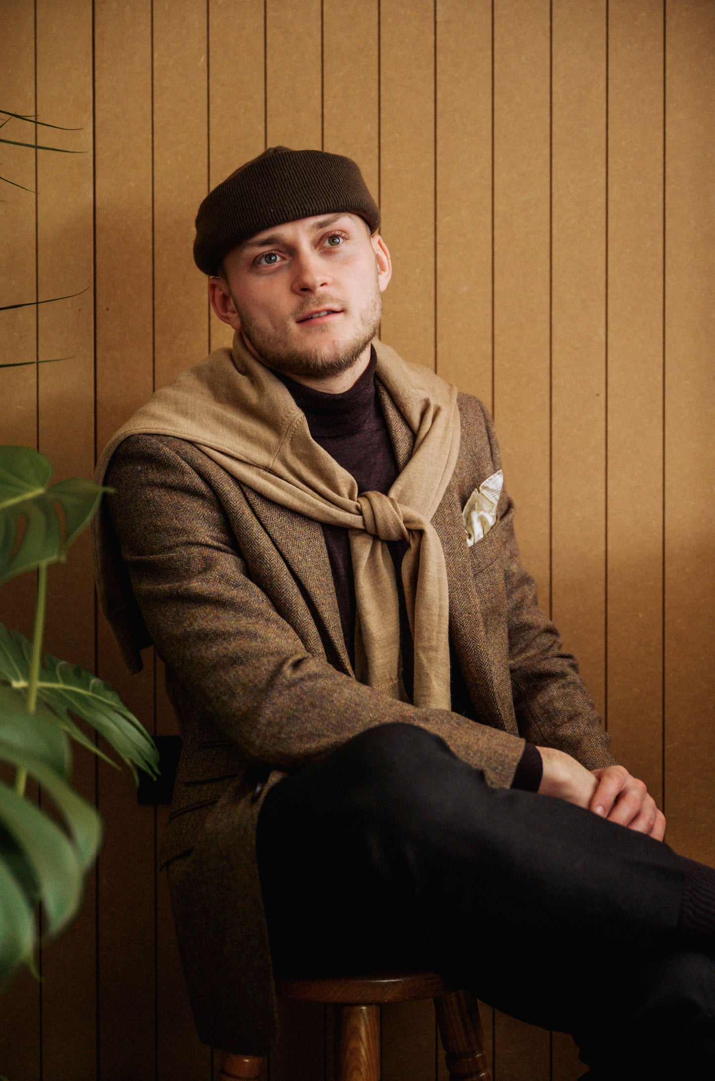 Caramel Herringbone Jacket